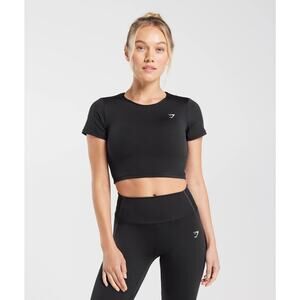 Gymshark Every Day Cap Sleeve T-Shirt-Black Small